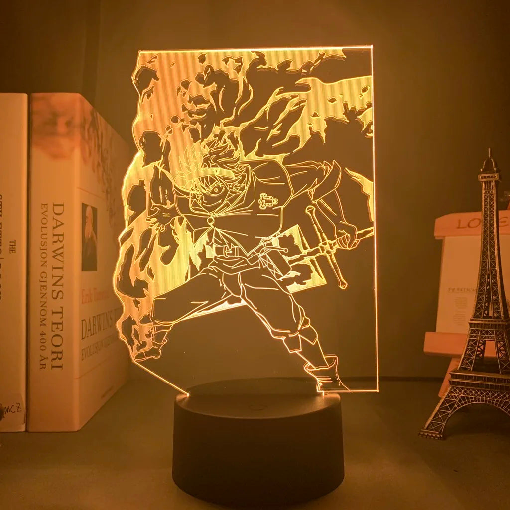 Black Clover 3D Lamp Anime Asta Light