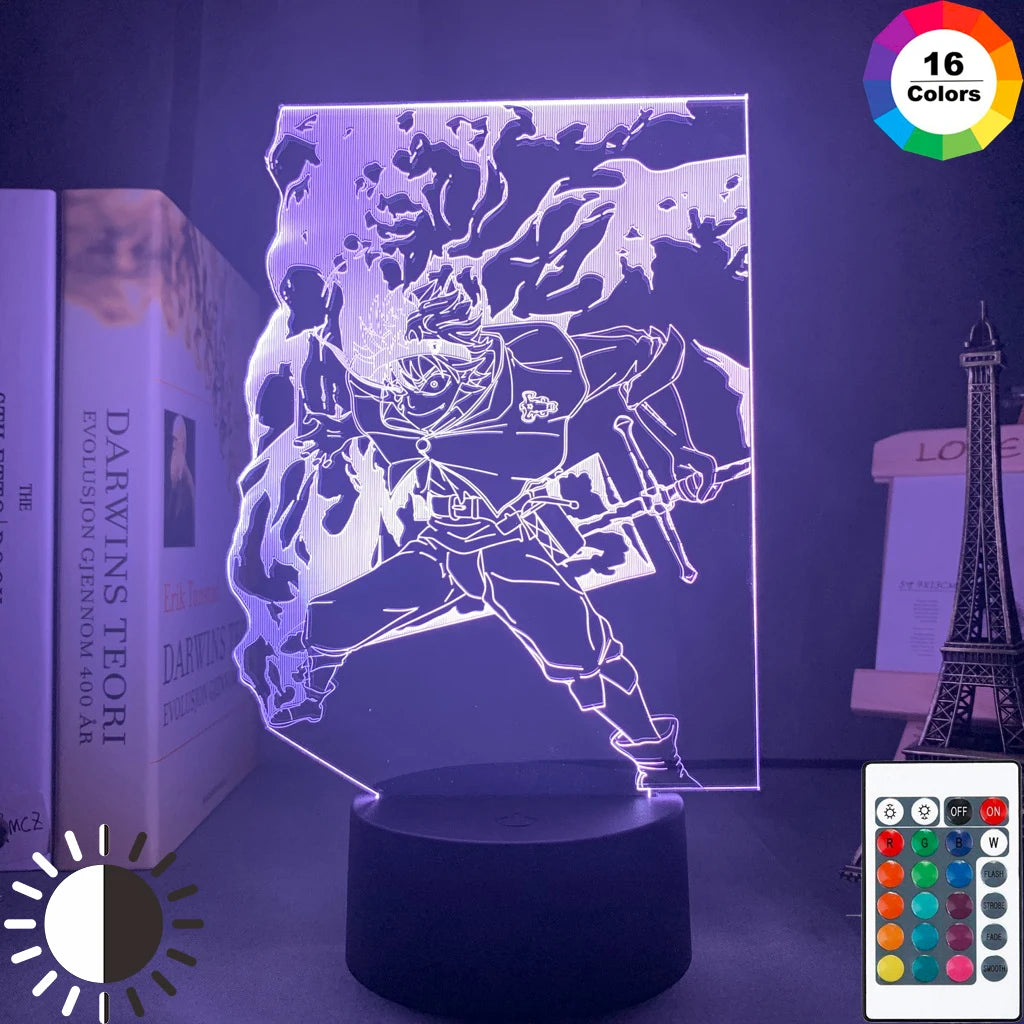 Black Clover 3D Lamp Anime Asta Light