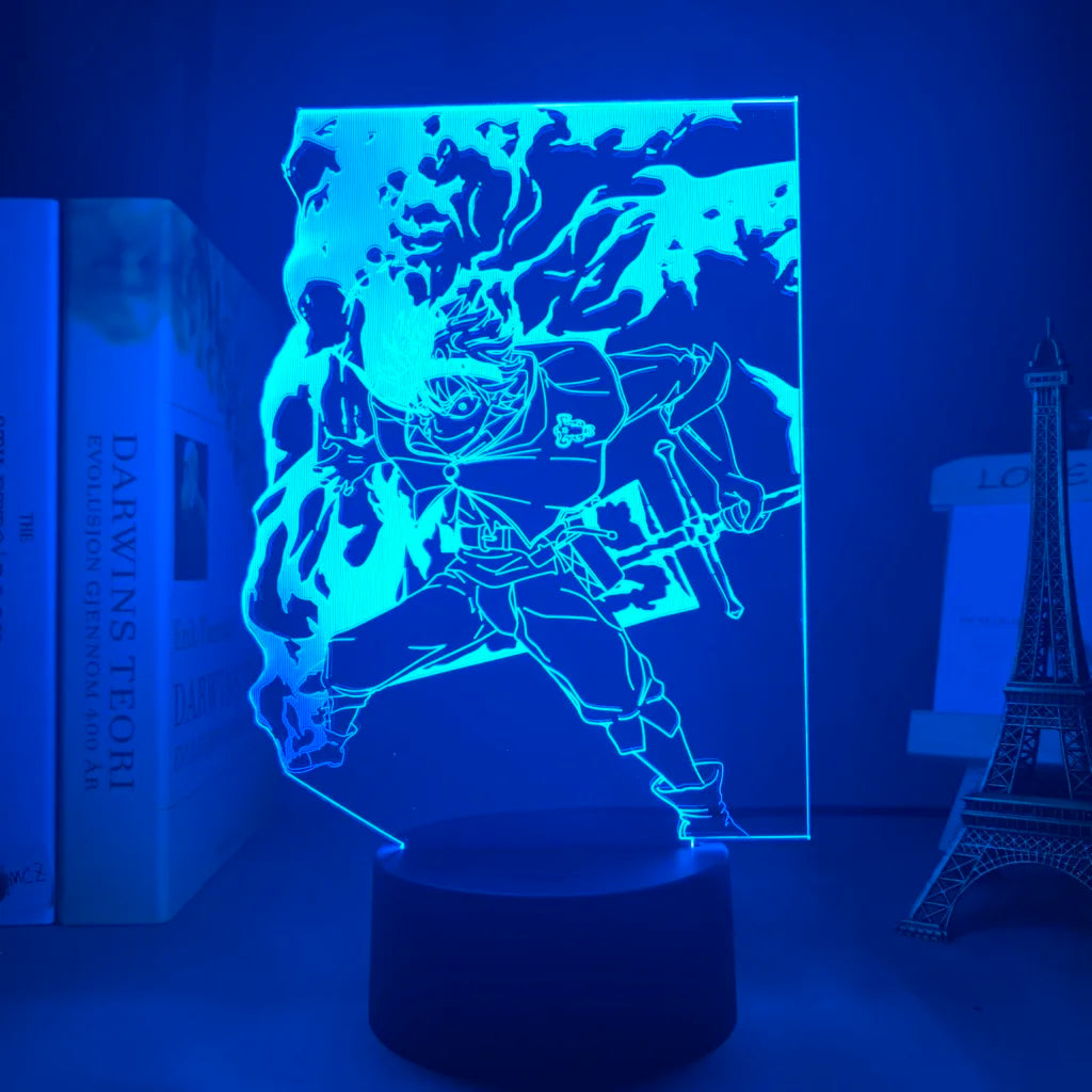 Black Clover 3D Lamp Anime Asta Light